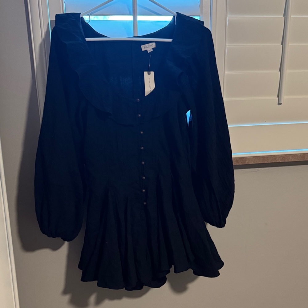 Pilcro Midnight Black romper.